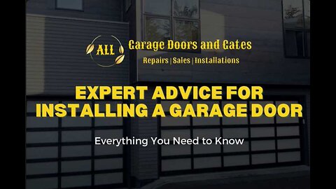 Expert Advice for Installing A Garage Door - Everything You Need to Know