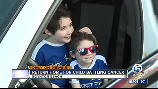 Palm Beach Co. boy back home from St. Jude Children's Hospital after beating cancer