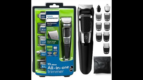 Philips Norelco Multigroomer All-in-One Trimmer Series 3000, 13 Piece