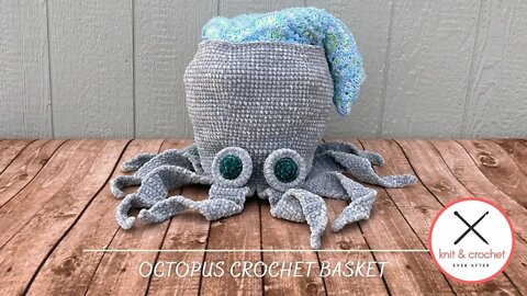 Octopus Basket Crochet Pattern Tutorial