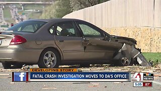 Fatal crash investigation moves to JoCo DA's office