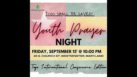 YOUTH REVIVAL NIGHT // September 15th, 2023