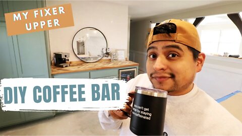 How I Built A DIY Coffee Bar | My Fixer Upper Pt 9