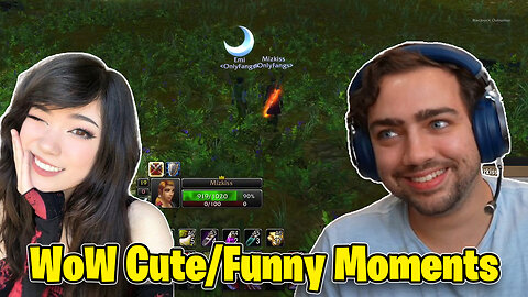 Mizkif & Emiru Cute and Funny Moments in WoW!!