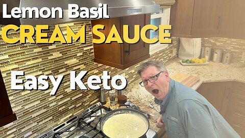 Lemon Basil Cream Sauce- Easy and Keto!