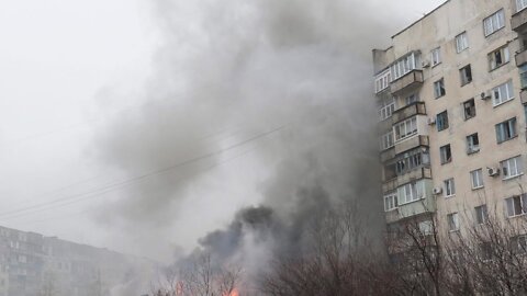 Heavy Urban Combat In Mariupol As Ukrainian Forces Defend The City Against Attacks