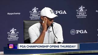 Tiger Woods center of attention at PGA