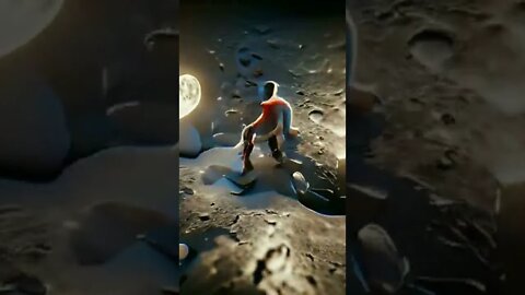 man on the moon - art - animations #shorts #animation #art #anime #painting