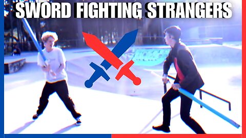 A Montage Of Swordfighting random strangers.