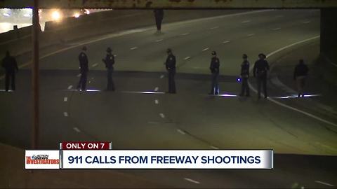 Fear filled 911 calls detail the aftermaths of Detroit freeway shootings