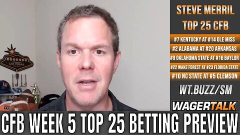 College Football Week 5 Picks and Odds | Top 25 College Football Betting Preview & Predictions