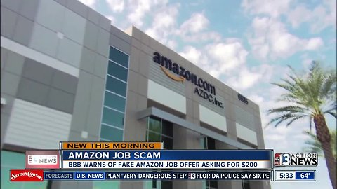 Watch out for fake Amazon job offer
