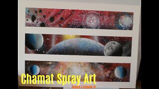 Triple Panel Galaxies & Planets - Chamat Spray Art (SO3 EP19)