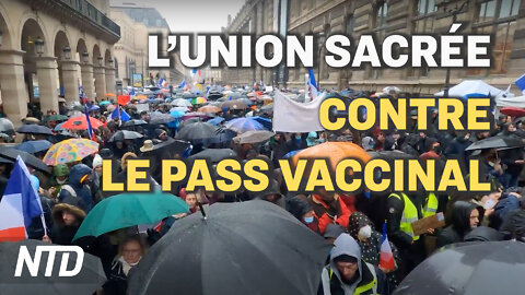 France : l’Union sacrée contre le pass vaccinal ; Sanofi jugé responsable d’un manque de vigilance