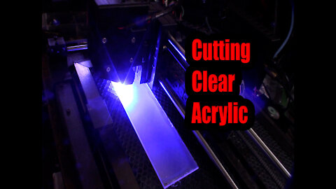 Laser cutting Clear Transparent Acrylic With Laser Diode (WILL NOT WORK!!!) Plexiglas CO2