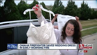 Firefighter Saves Wedding Dress