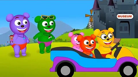 Mega Gummy Bear Finger Family Colors Song