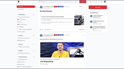 Introducing a Trucking SOCIAL NETWORK!