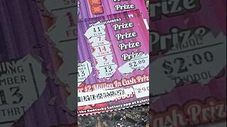 $1 Lottery Ticket WIN #lottery