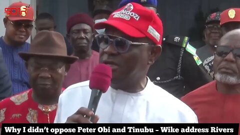 I didn’t oppose Peter Obi, and Tinubu – Wike Address Rivers people