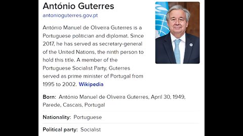 A. Guterres secretary-general of the UN does not know how to "do the Math"!