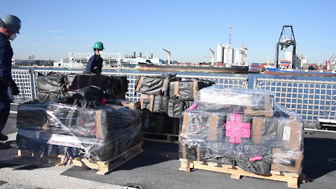 Coast Guard Cutter Campbell offloads more than $97 million in cocaine at Port Everglades