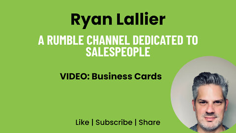 Subject Line: Business Cards