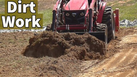 Compact Tractor Dirt Work! DIY Greenhouse Build