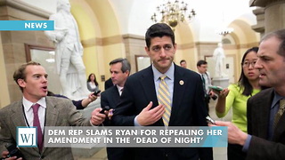 Dem Rep Slams Ryan For Repealing Her Amendment In The ‘Dead Of Night’