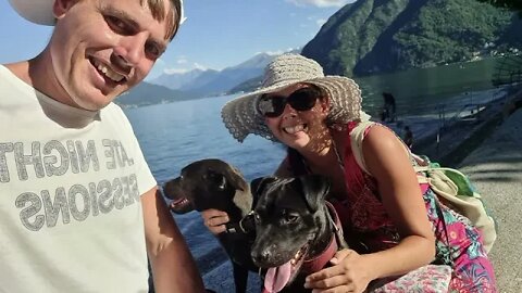 Milano Italia Day 6.4: Lake Como Lenno & Menaggio; love, good food & Patterdale Terriers BSL Fell