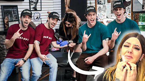 FREE TATTOOS TWINS PRANK!