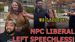 Trump Deranged NPC Liberal Left Speechless After Getting Confronted On Democrat Hypocrisy!
