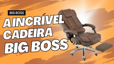 Cadeira para escritório Big Boss da Lenharo, o que faltava em seu escritório !!!!