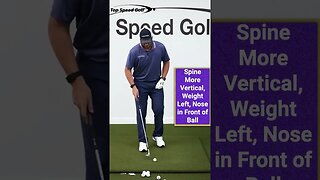 Pitch Shot Spine Angle