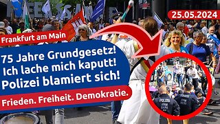 75 Jahre Grundgesetz! Ich lache mich kaputt! Polizei blamiert sich! 🇩🇪@Sascha Schmitz🙈