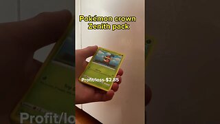 Pokémon crown zenith profit/loss #pokemon ￼#shorts