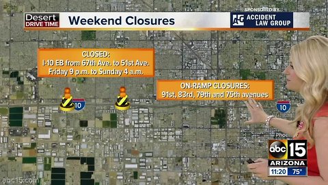 Valley Weekend Traffic Advisory: April 5-8
