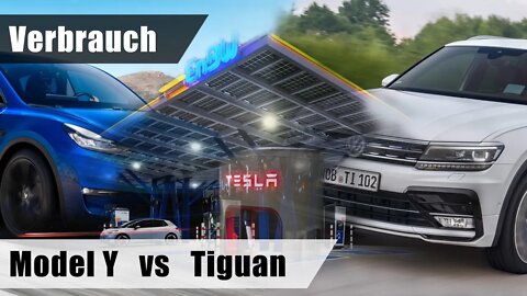 Ist der Tesla in Zeiten hoher Stromkosten immer noch günstiger als ein Benziner? | Model Y vs Tiguan
