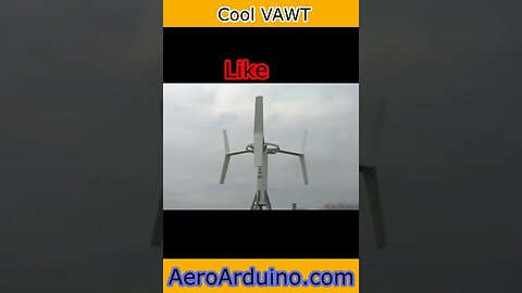 Coolest Vertical Wind Turbine Ever Seen #AeroArduino