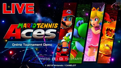 [🔴Live] Mario Tennis Aces - Online Tournament Demo (Unlocking Characters)