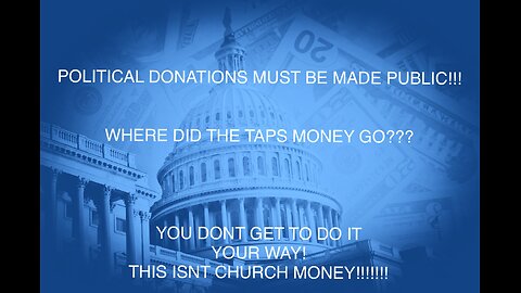 Pastor Refuses to Show Proof of POLITICAL DONATIONS!