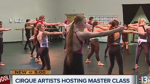 Cirque artists host master class for students