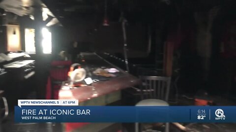 Dozens of firefighters rush to save iconic West Palm Beach bar