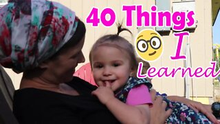 40 Things I Learned In 40 Years