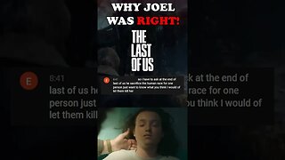 Why Joel Did Nothing Wrong in The Last of Us Finale! #thelastofus #shorts