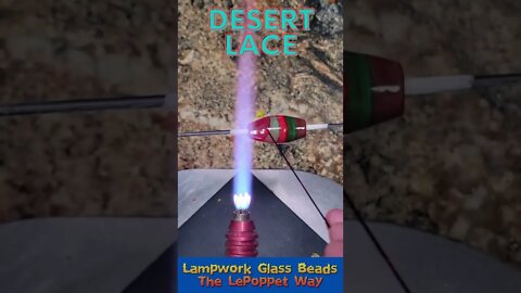 Lampwork Glass Beads: Desert Lace