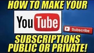 How to make YouTube Subscriptions Visible or Hidden
