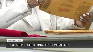 Next step in certifying election ballots