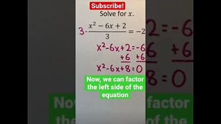 Can you solve this quadratic algebraic equations? #algebra #shorts