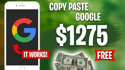 Earn $1275 Frome Google Copy &Paste | Make Money Online